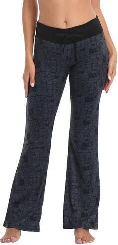 HDE Womens Pajama Pants Wide Leg Sleepwear Casual Loose Lounge Pant PJ Bottoms in Kuwait