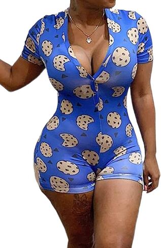 شورت نسائي قصير من MissShorthair قطعة واحدة بيجامة ضيقة قطعة واحدة للنساء in Kuwait