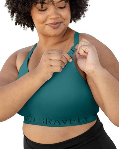Kindred Bravely Sublime Hands Free Pumping & Nursing Sports Bra | Racerback, wire free & breathable maternity bra with four way stretch. Supportive for workouts. Compatible with breast pumps in Saudi Arabia