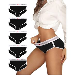 Women's Cotton Underwear Womens Cheeky Panties for Women Comfy Bikini