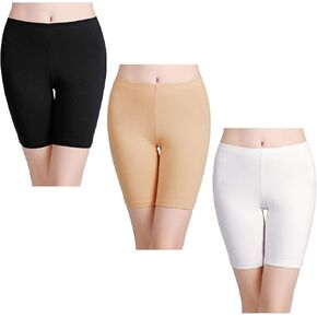 wirarpa Women's Anti Chafing Cotton Underwear Boy Shorts Long Leg Boyshorts Panties 3 Pack in Saudi Arabia