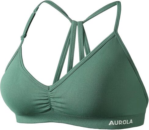 AUROLA Mercury حمالات صدر رياضية للنساء رياضية مبطنة قابلة للإزالة بدون ظهر سترابي للصالة الرياضية واليوجا in Kuwait