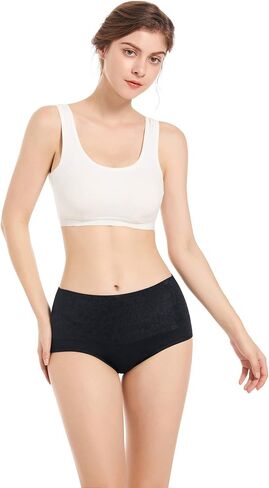 youlehe Women's Cotton Underwear Briefs High Waist Full Coverage Soft Breathable Panties in Kuwait