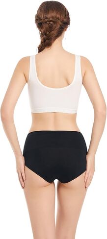 youlehe Women's Cotton Underwear Briefs High Waist Full Coverage Soft Breathable Panties in Kuwait