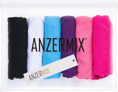سراويل داخلية نسائية من ANZERMIX مصنوعة من القطن تسمح بمرور الهواء، عبوة من 6 قطع in Kuwait