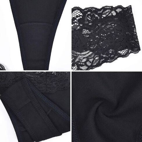 Sunm Boutique Lace Thongs for Women Thong Underwear Women Lace Panties Women Underwear Cotton Thongs for Women Pack in Kuwait