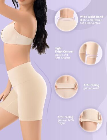 ملابس داخلية للنساء من Esa Liang للتحكم في البطن، وتشكيل الجسم متوسط ​​الخصر، وسروال قصير وحزام in Kuwait