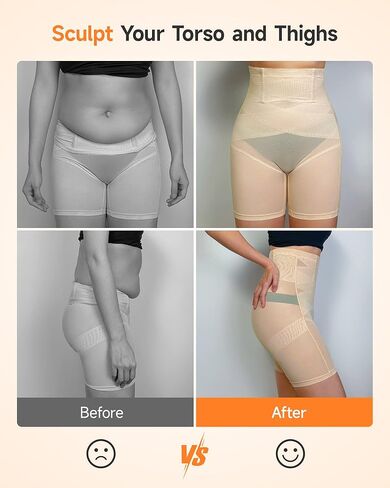 YADIFEN ملابس داخلية عالية الخصر للنساء للتحكم في البطن، سراويل قصيرة لتشكيل الجسم، الفخذ أنحل، رفع المؤخرة، حزام المعدة in Kuwait