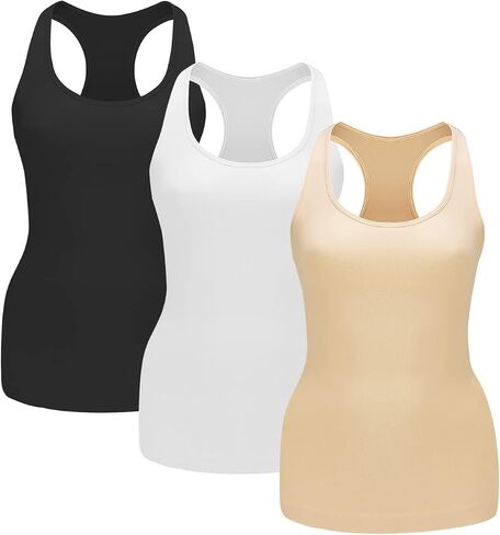 EUYZOU Women Tummy Control Shapewear Tank Tops - Seamless Compression Racerback Vest Body shaper Tank Top in Saudi Arabia
