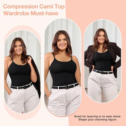 FeelinGirl Camisole for Women Tummy Control Cami Shaper Seamless Compression Tank Top Shapewear for Women in Kuwait