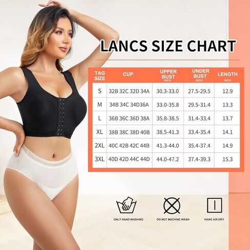 حمالات صدر قابلة للتعديل من LANCS للنساء بعد العمليات الجراحية، حمالة صدر مضغوطة، علوية مصححة للوضعية، ملابس داخلية in Kuwait
