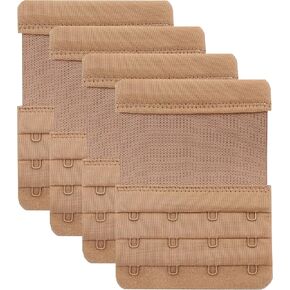 Tamlien 4 Hook Bra Extenders,Stretchy Soft and Comfortable Bra Strap Extender