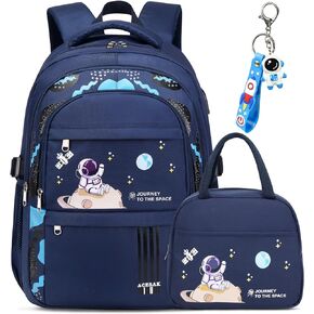 ACESAK Backpack for Girls - Girls Backpack Schoolbag for Girls Kids Children Teens Elementary Middle School Bags, Waterproof Lightweight Kids Bookbag Backpacks Casual Daypack with Lunch Bag Set