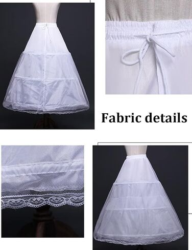 Women Crinoline Petticoat Skirt Elastic Half Slip A Line Underskirt for Wedding Ball Gown Bridal Dress in Saudi Arabia