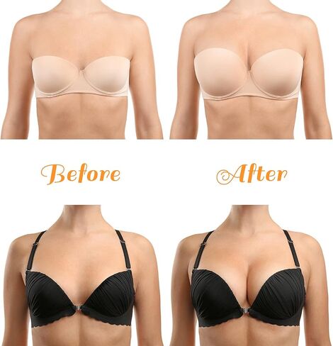 4 Pairs Silicone Bra Inserts Breathable Breast Enhancers Waterproof Push Up Bra Pads Non Slip Bra Cups Reusable Bra Padding for Sports Bra Swimsuits Bikini Swimsuits Dress Women Girls in Saudi Arabia
