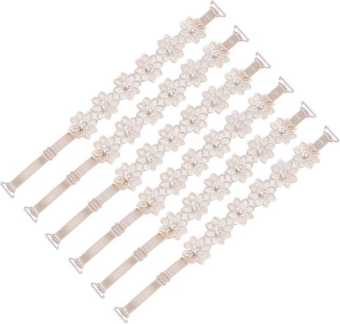 obmwang 3 Pairs Women's Bra Straps Lace Flower Elastic Adjustable Underwear Strap Replacement Shoulder in Saudi Arabia
