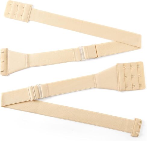 ZZV Low Back Bra Converter,2 Sides Adjustable Bra Strap Extender Converter, Backless Bra Strap Extenders with 2,3 Hooks in Kuwait