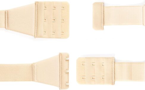 ZZV Low Back Bra Converter,2 Sides Adjustable Bra Strap Extender Converter, Backless Bra Strap Extenders with 2,3 Hooks in Kuwait