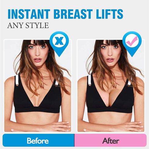 OK TAPE Breast Lift Tape, Boob Tape for Large Breasts Lift A-G Cup, Invisible bra with 5 Pairs Nipple Cover Set, 3" x 16.4ft in Kuwait