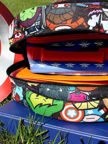 Marvel Kawaii Avengers Boys Girls 16" School Backpack (One Size, Black/Multi) in Saudi Arabia