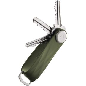 Orbitkey Active Rubber Key Organizer | Weather Resistant, Stainless Steel Locking Mechanism, Slim & Quiet Profile | Holds up to 7 Keys, Midnight Blue in Saudi Arabia