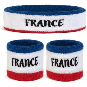 Suddora Country Headband & Wristbands Set (Includes 2 Wrist & 1 Head Sweatband) in Kuwait