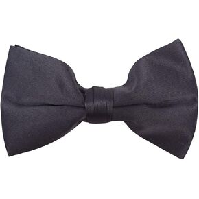boxed-gifts Men's Classic Poly Satin Clip On Bow Ties for Suit Tuxedo in Saudi Arabia