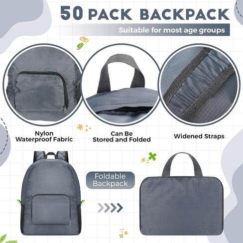 Eccliy 50 Pack Backpacks Bulk 17 Inches Back Pack Basic Backpack for Adult Lightweight Outdoor Travel Bookbags(6 Tone Color) in Kuwait