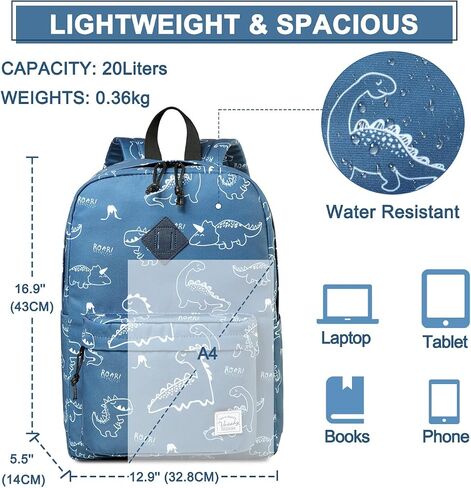 VASCHY School Backpack, Lightweight Water Repellent Backpack Men School Bag Women Children Boy Leisure for Girl School High School Teenagers College Business Travel, Lavender, M, Backpacks Handbags in Saudi Arabia