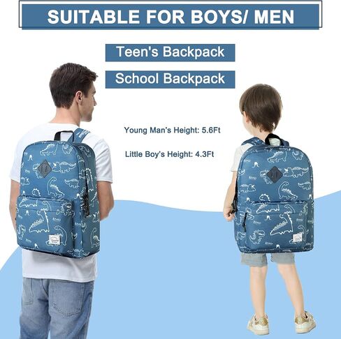 VASCHY School Backpack, Lightweight Water Repellent Backpack Men School Bag Women Children Boy Leisure for Girl School High School Teenagers College Business Travel, Lavender, M, Backpacks Handbags in Saudi Arabia