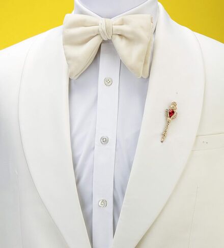 اي ان كينغبين دبوس طية صدر السترة للرجال، مفتاح مع حجر وسواروفسكي، دبوس بروش بدلة، اكسسوارات للرجال in Kuwait