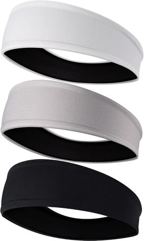 EasYoung Men's Headbands, Sweat Wicking Men's Headbands, Mens Sport Headbands for Running or Fitness, Non-Slip, Breathable in Saudi Arabia