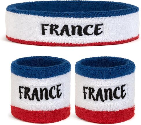 مجموعة عصابة الرأس وأساور المعصم Suddora Country (تتضمن 2 معصم و1 عصابة رأس للرأس) in Kuwait