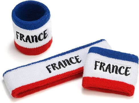 مجموعة عصابة الرأس وأساور المعصم Suddora Country (تتضمن 2 معصم و1 عصابة رأس للرأس) in Kuwait