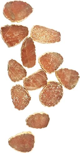 Daisy Del Sol Gemstone Bolo Tie Braided Vegan Faux Leather Natural Stone Gold Handmade Necklace Adjustable Boho Western Jewelry in Kuwait