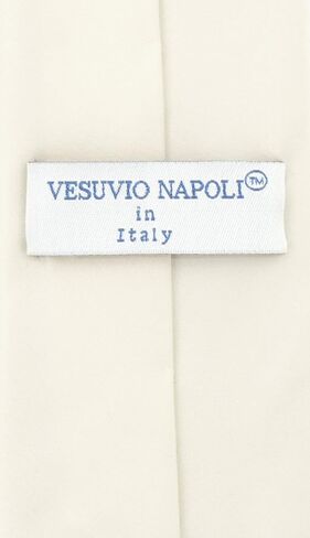ربطة عنق للرجال من Vesuvio Napoli مسبقة الربط بلون سادة وربطة عنق بسحاب قابل للتعديل للرجال in Kuwait