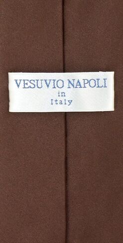ربطة عنق للرجال من Vesuvio Napoli مسبقة الربط بلون سادة وربطة عنق بسحاب قابل للتعديل للرجال in Kuwait