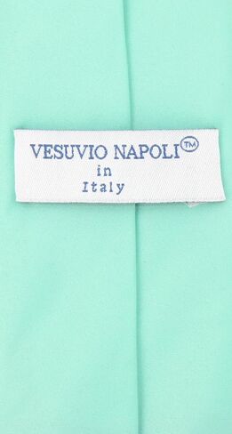 ربطة عنق للرجال من Vesuvio Napoli مسبقة الربط بلون سادة وربطة عنق بسحاب قابل للتعديل للرجال in Kuwait