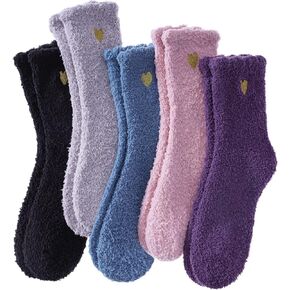 FNOVCO Womens Fuzzy Socks Super Soft Fluffy Winter Warm Cozy Home Sleeping Socks in Saudi Arabia