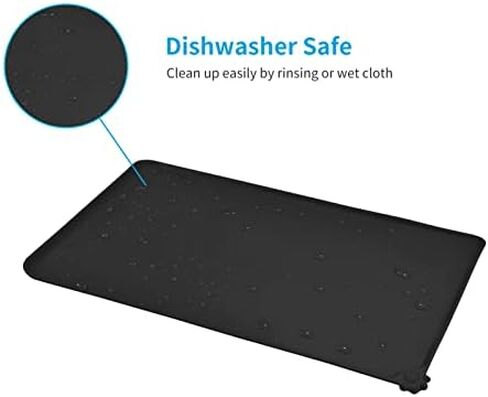 AUDWUD Waterproof Silicone Pet Feeding Mats,Anti-Slip Dog Food Bowl Pad in Kuwait