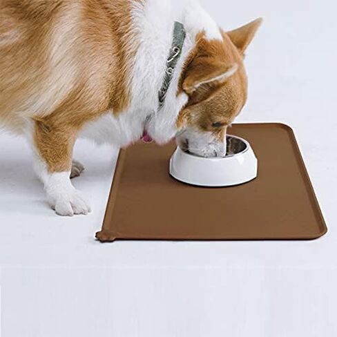 AUDWUD Silicone Waterproof Pet Feeding Mats,Anti Slip Bowl Pad,Dog Mat for Food and Water in Saudi Arabia