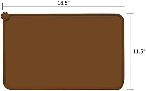AUDWUD Silicone Waterproof Pet Feeding Mats,Anti Slip Bowl Pad,Dog Mat for Food and Water in Saudi Arabia