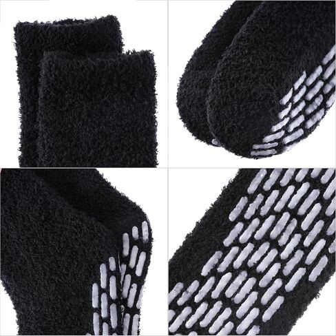 MQELONG Slipper Socks for Women Cozy Hospital Socks Soft Fluffy with Grips Socks Warm Fuzzy Socks Non Slip Grip Socks in Saudi Arabia