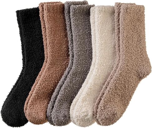 DoSmart Fuzzy Socks For Women Slipper Warm Fluffy Soft Winter Cozy Plush Cabin Sleep Christmas Home Socks in Kuwait