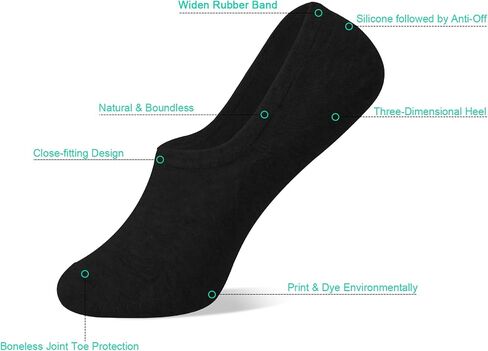 DIBAOLONG Womens No Show Socks Non Slip Flat Boat Line Low Cut Socks (6-12 Packs) in Saudi Arabia