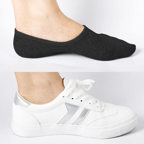 DIBAOLONG Womens No Show Socks Non Slip Flat Boat Line Low Cut Socks (6-12 Packs) in Saudi Arabia