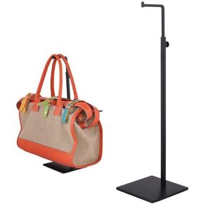 B&NN Adjustable Metal Handbag Rack Tabletop Handbag Purse Display Stand Single Hook Bag Stand Holder (Gold)