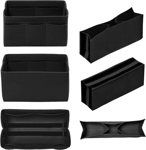 Purse Organizer Insert Felt Bag Organizer Handbag Organizer Insert Bag In Bag Organizer for Tote Purse Bag 14 Pockets Beige Small in Kuwait