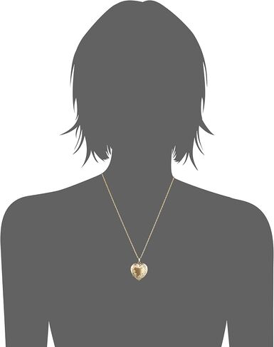 Amazon Collection Engraved Four-Picture Heart Locket, 20" in Saudi Arabia