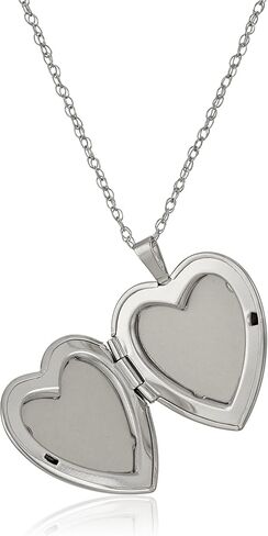 Amazon Collection 14k Gold-Filled or Silver Large Satin and Polished Finish Hand Engraved Heart Shaped Locket Necklace in Saudi Arabia
